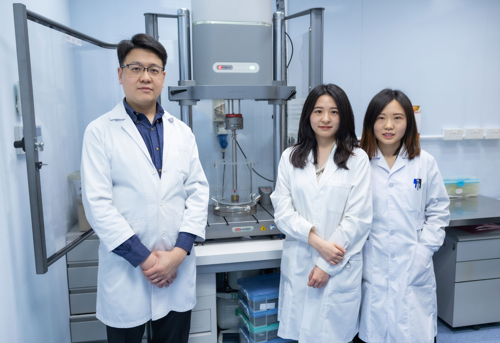 Dr James Tsoi, Yanning Chen and Xuedong Bai