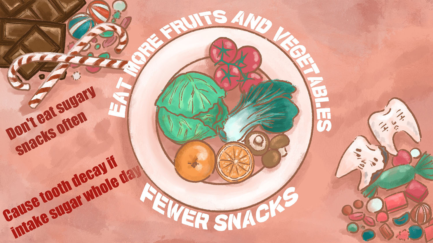 Eat More Fruits & Vegetables, Fewer Snacks
